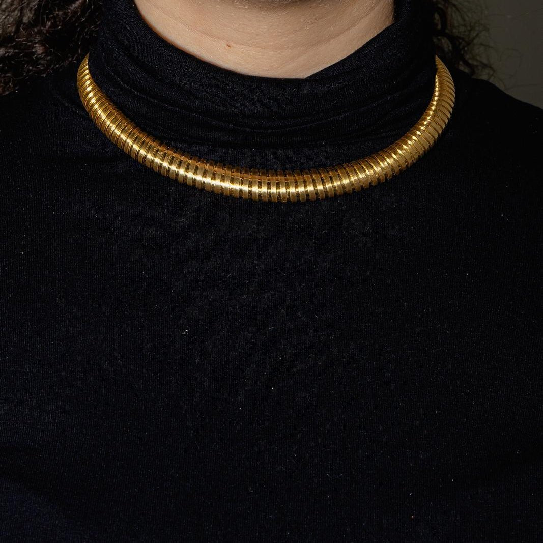 Collier Tubogas en or jaune - Castafiore