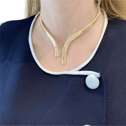 Collier Tubogas en or jaune - Castafiore