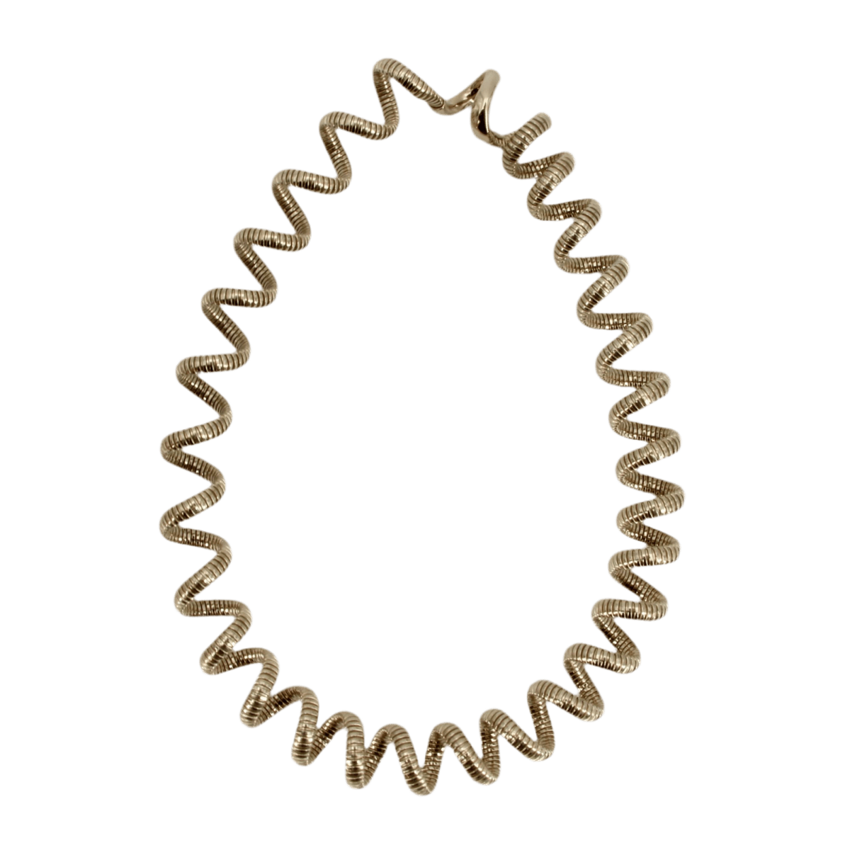 Collier Tubogas en or jaune, argent et vermeil - Castafiore