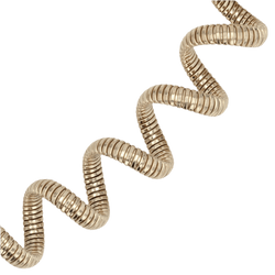 Collier Tubogas en or jaune, argent et vermeil - Castafiore