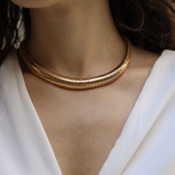 Collier Tubogas en or rose - Castafiore