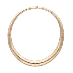 Collier Tubogas en or rose - Castafiore