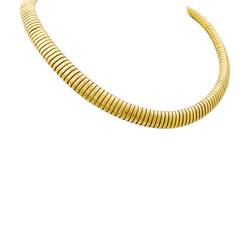 Collier, "Tubogas", or jaune. - Castafiore
