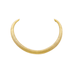 Collier, "Tubogas", or jaune. - Castafiore