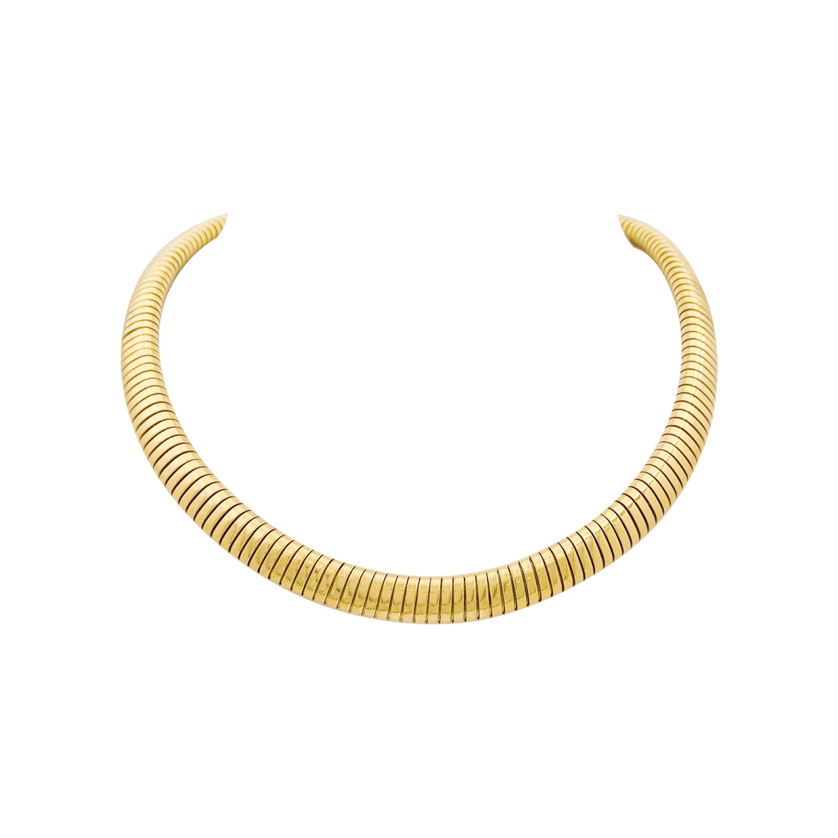 Collier, "Tubogas", or jaune. - Castafiore