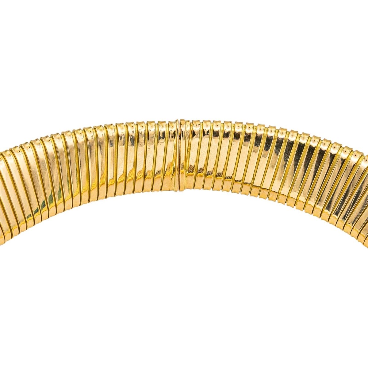 Collier Tubogas WEINGRILL en or jaune et diamants - Castafiore
