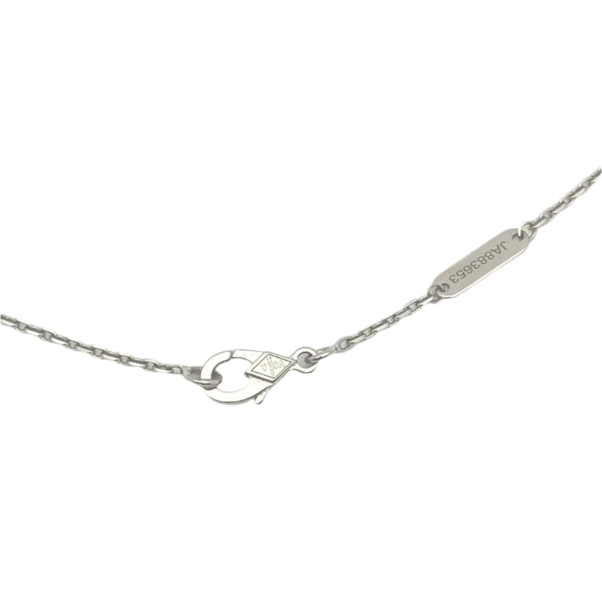 Collier VAN CLEEF & ARPELS Vintage Alhambra en or blanc