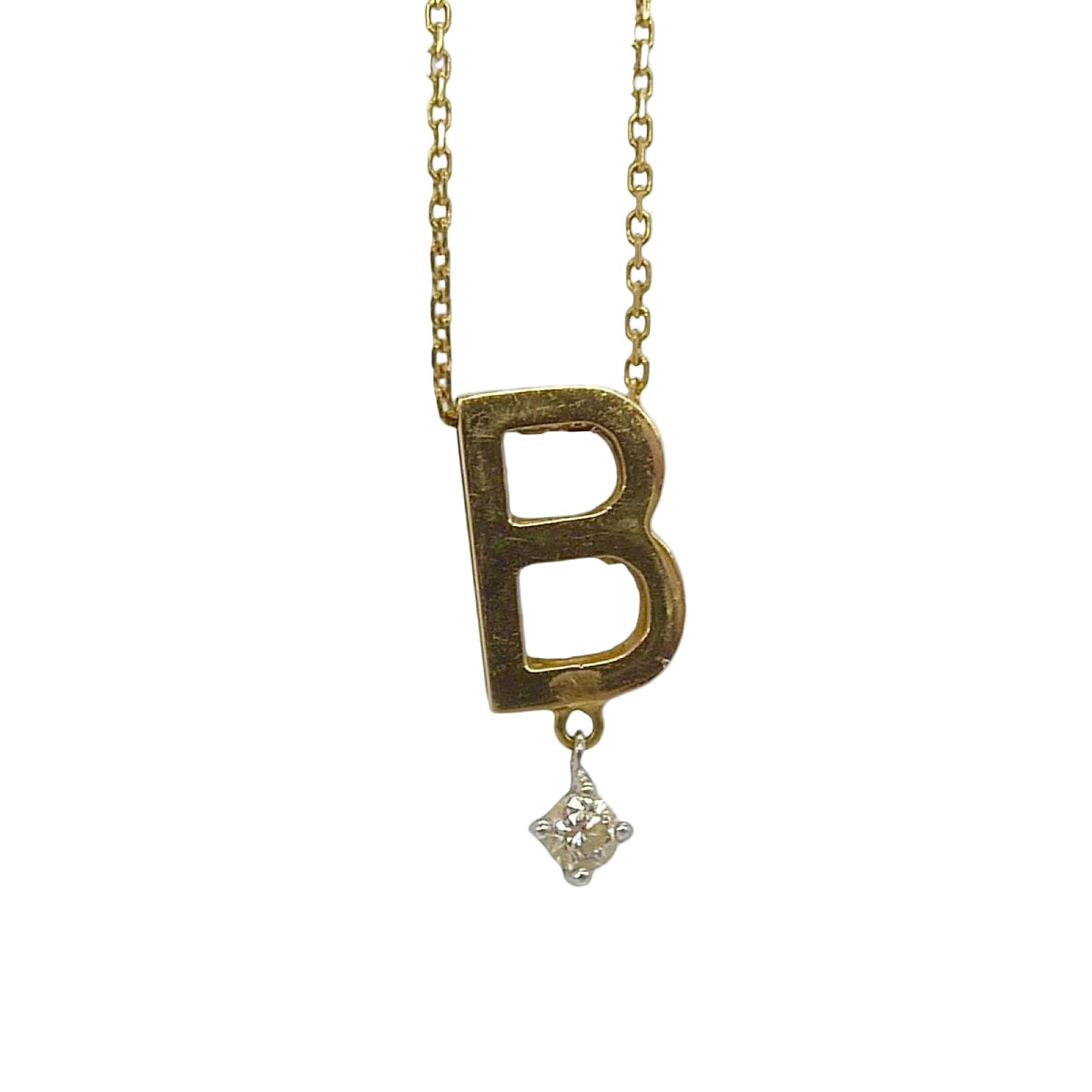 Collier VANRYCKE Initiale abécédaire en or jaune et diamant - Castafiore