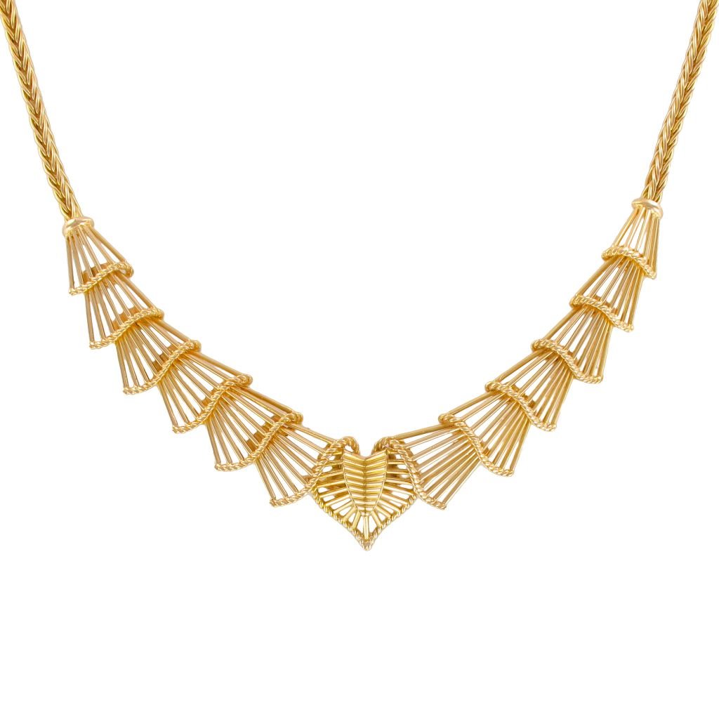Collier vintage en or - Castafiore