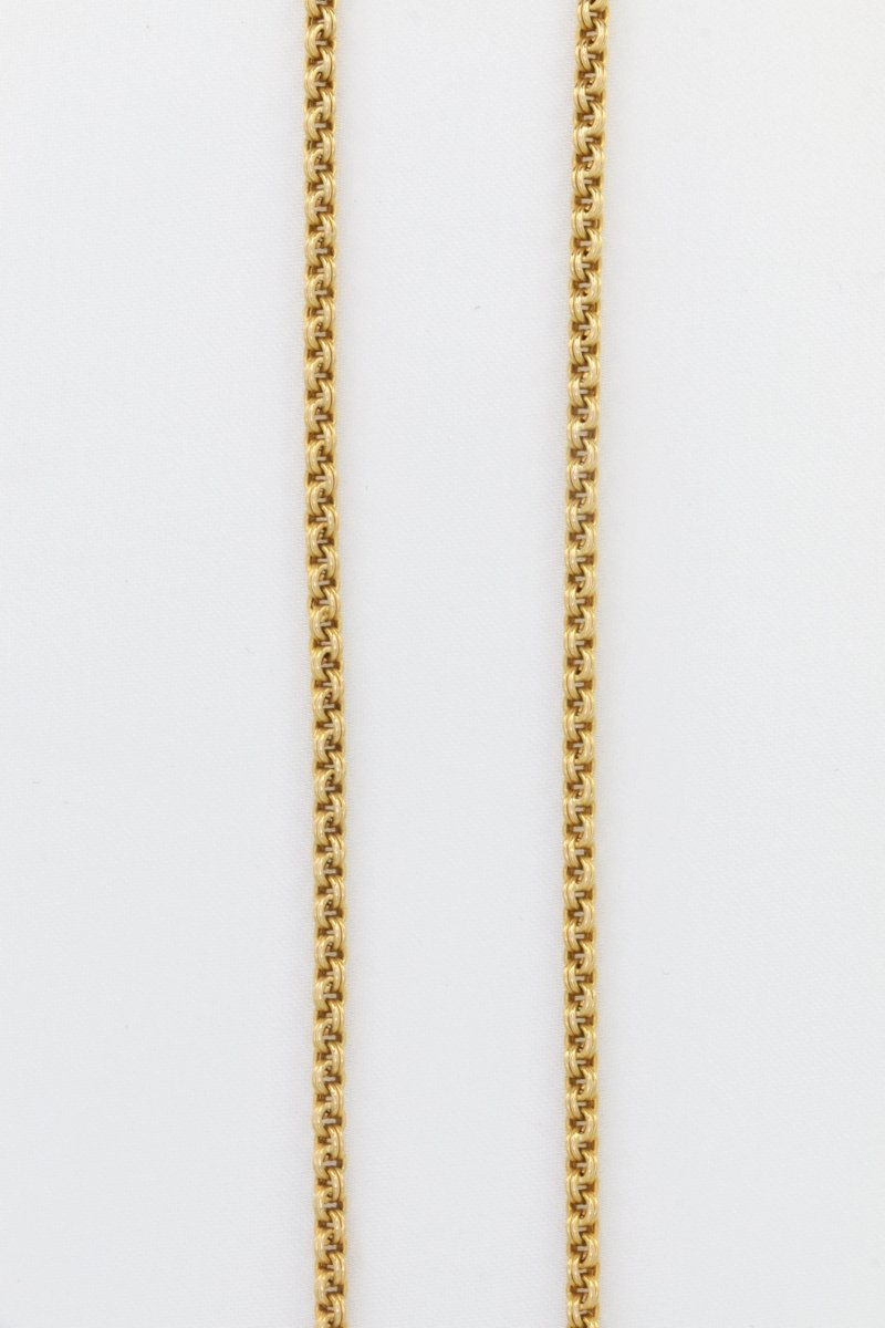 Collier vintage en or, corail et diamants taille ancienne - Castafiore