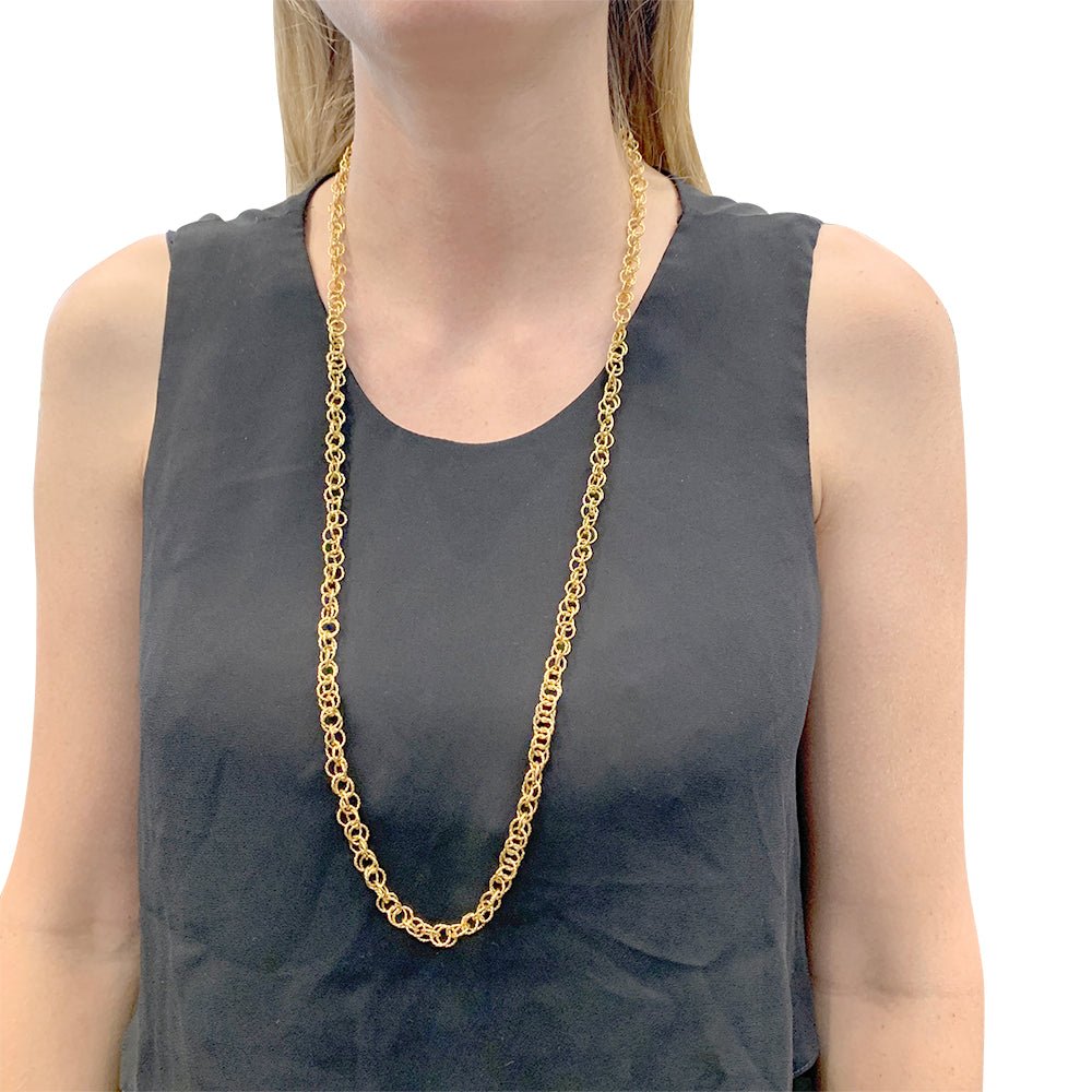 Collier vintage en or jaune - Castafiore