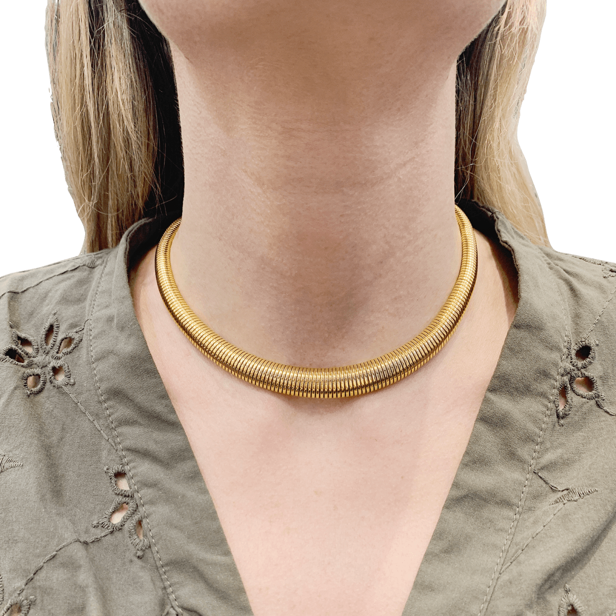 Collier vintage "Tubogas" - Castafiore