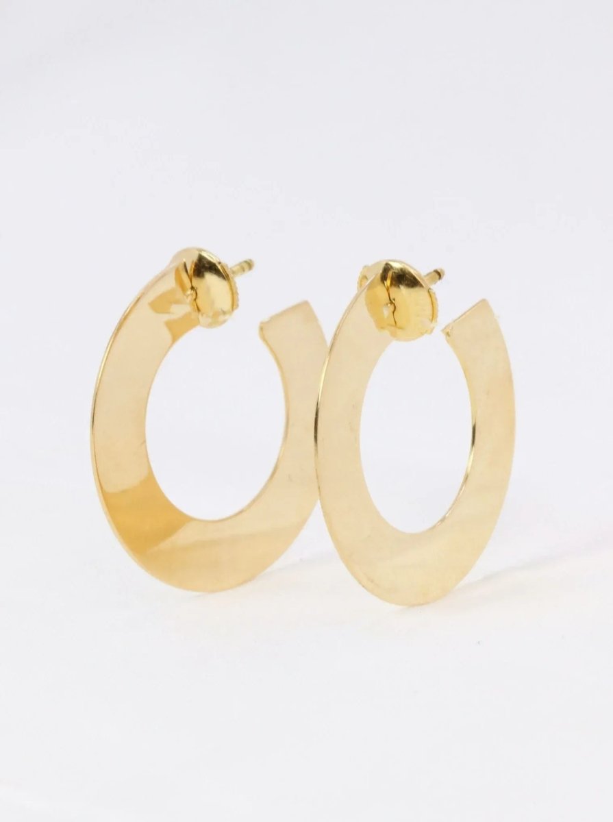 Créoles DINH VAN Cible or jaune - Castafiore