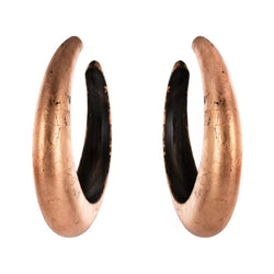 Créoles ébène et cuivre - Castafiore