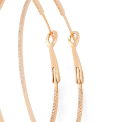 Créoles en or rose et diamants - Castafiore