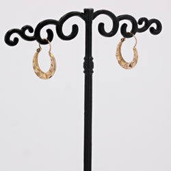 Créoles or rose facetté - Castafiore