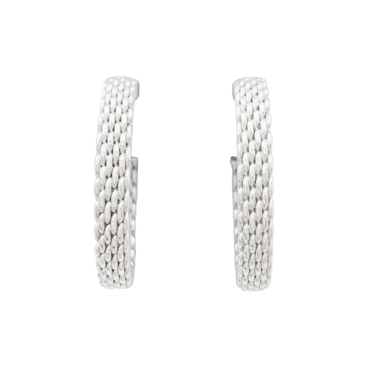 Créoles Tiffany & Co "Somerset" argent. - Castafiore