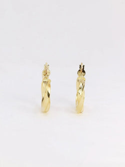 Créoles torsadées vintage or - Castafiore