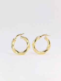 Créoles torsadées vintage or - Castafiore