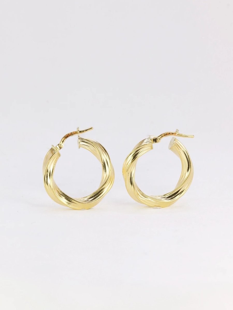 Créoles torsadées vintage or - Castafiore