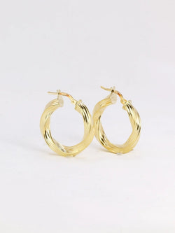 Créoles torsadées vintage or - Castafiore