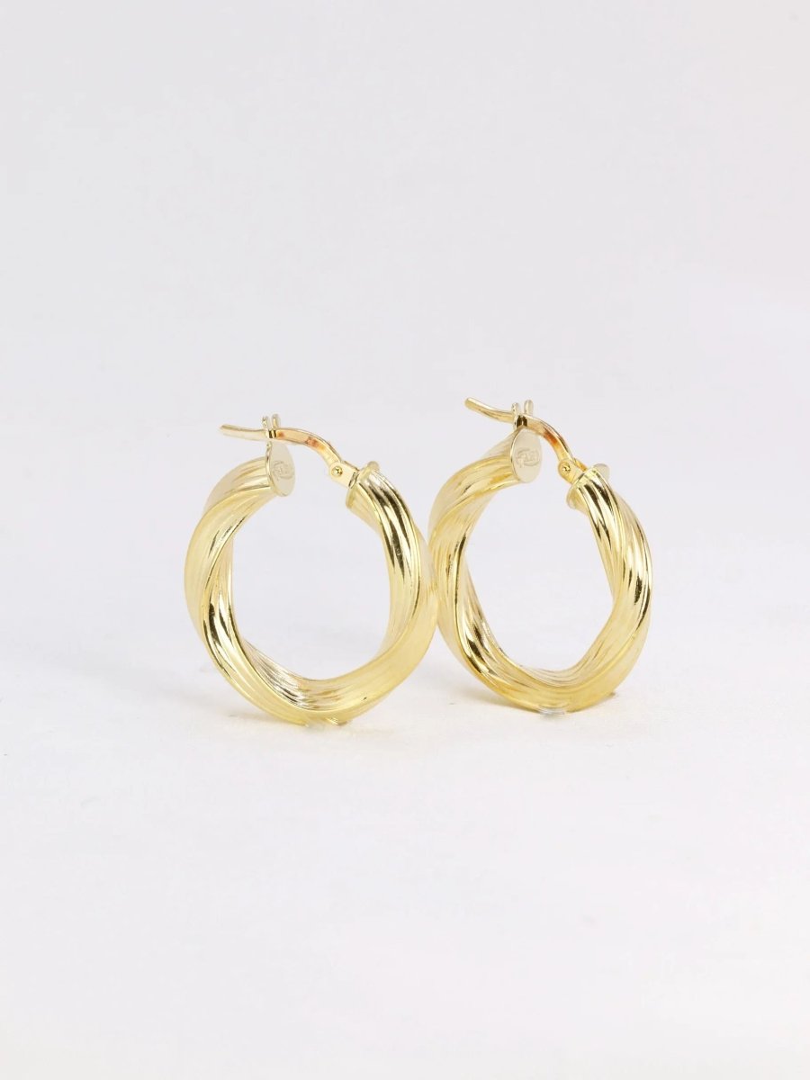 Créoles torsadées vintage or - Castafiore