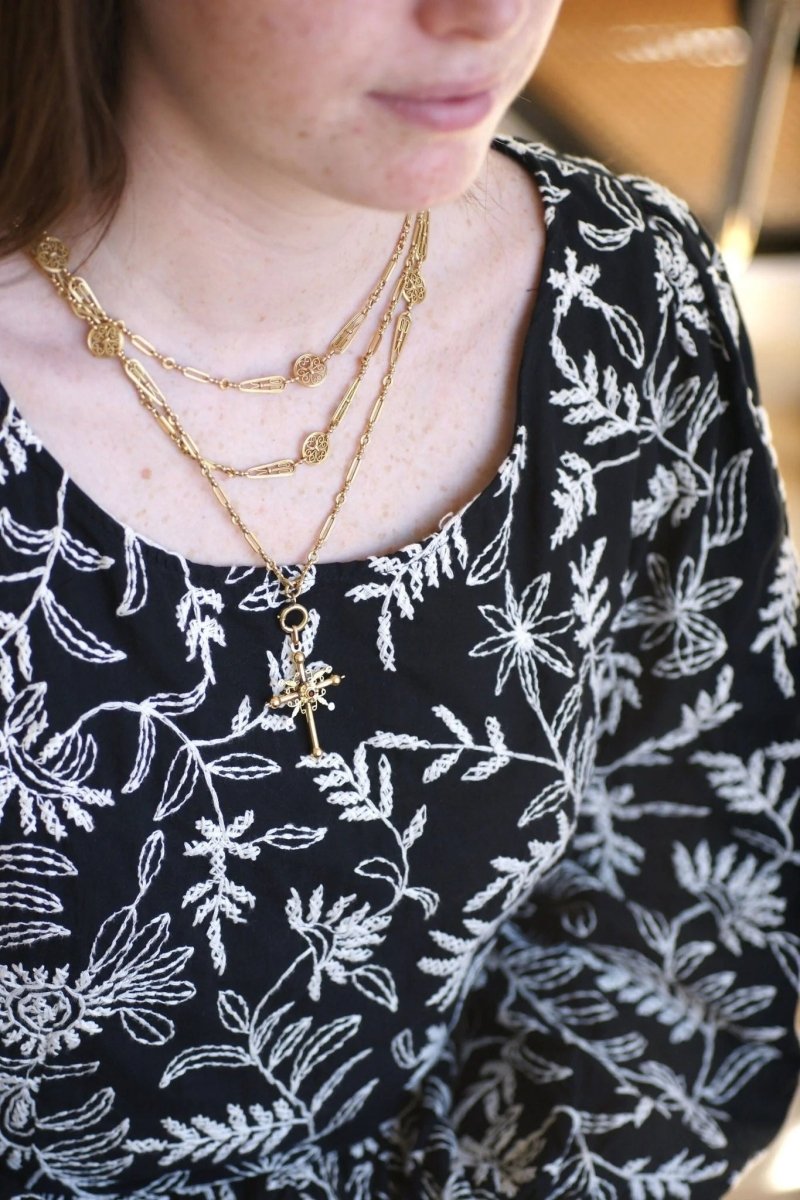 Croix de Savoie ancienne deux ors - Castafiore