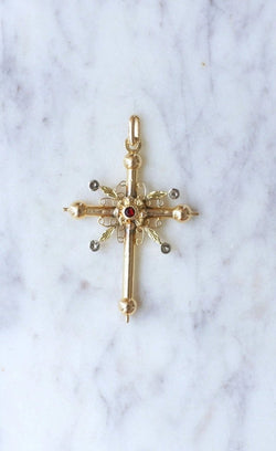 Croix de Savoie ancienne deux ors - Castafiore