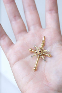 Croix de Savoie ancienne deux ors - Castafiore