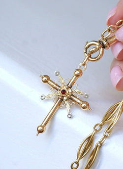 Croix de Savoie ancienne deux ors - Castafiore