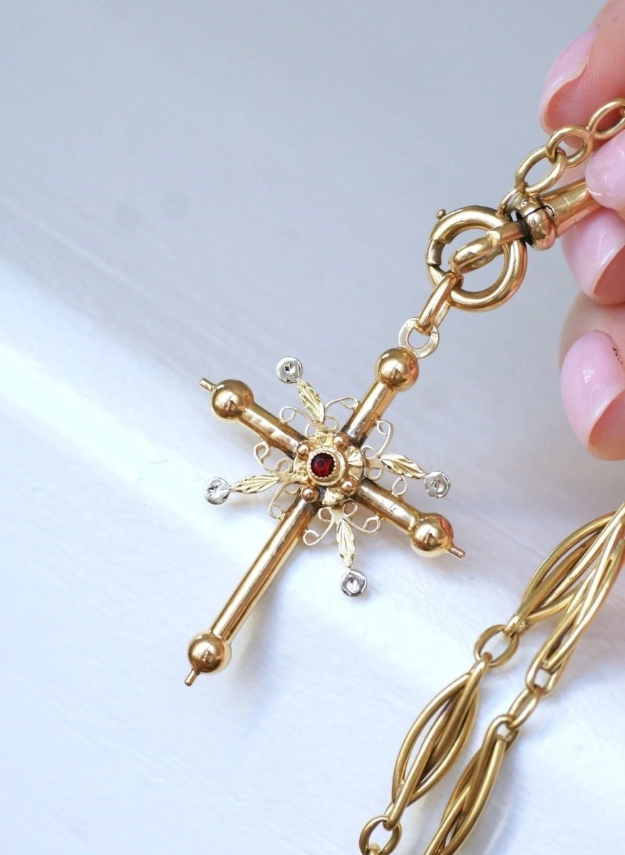 Croix de Savoie ancienne deux ors - Castafiore