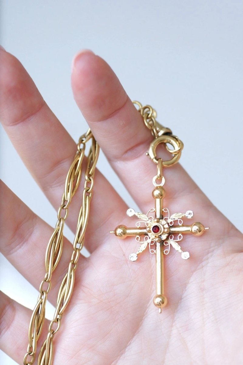 Croix de Savoie ancienne deux ors - Castafiore