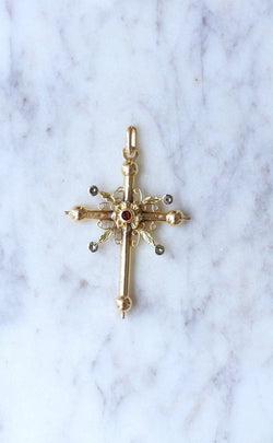 Croix de Savoie ancienne deux ors - Castafiore