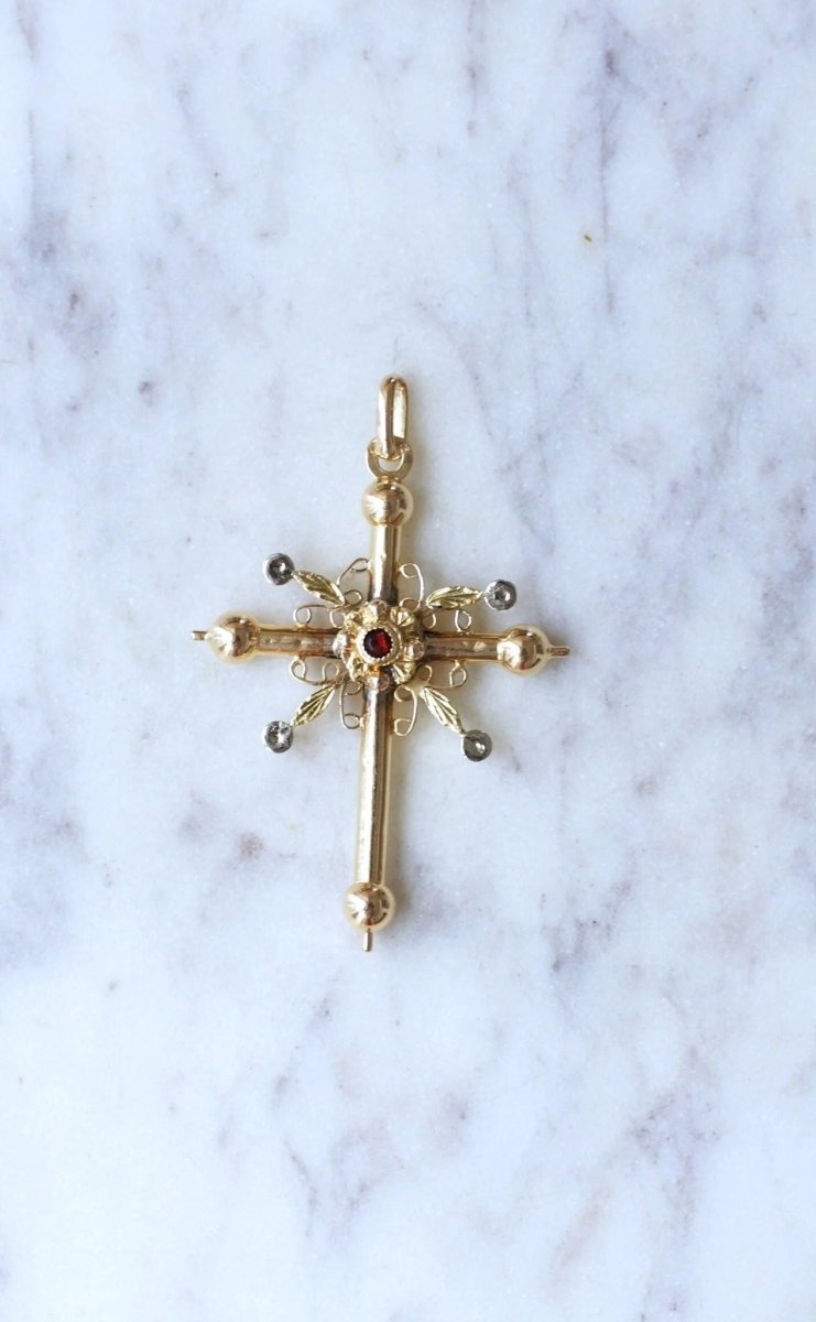 Croix de Savoie ancienne deux ors - Castafiore