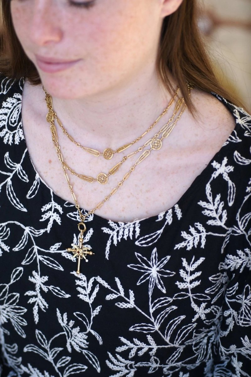 Croix de Savoie ancienne deux ors - Castafiore