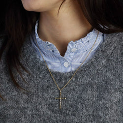 Croix du Christ deux ors - Castafiore