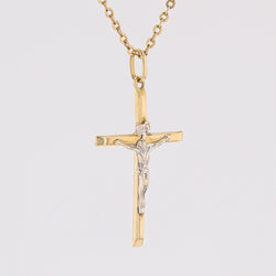 Croix du Christ deux ors - Castafiore