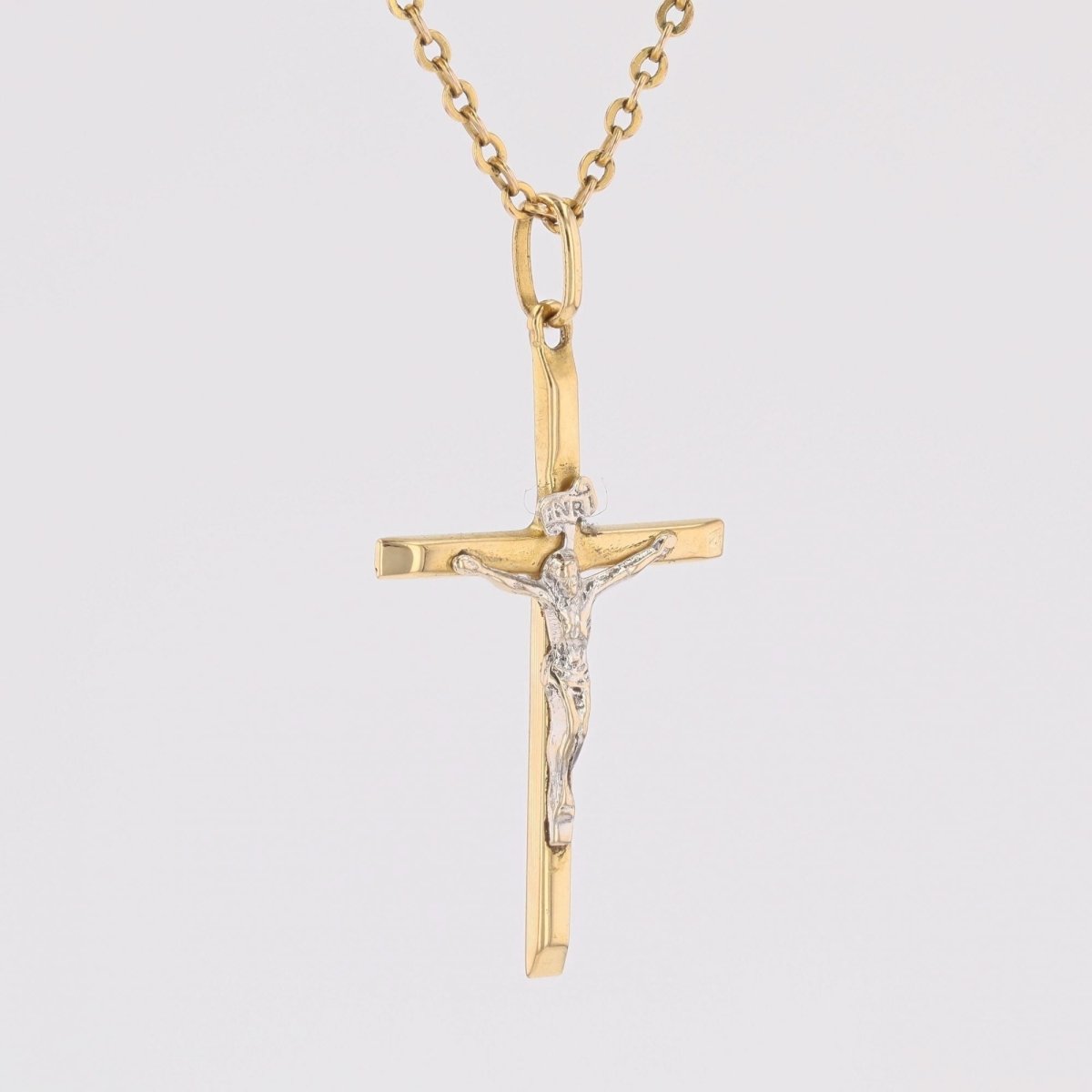 Croix du Christ deux ors - Castafiore