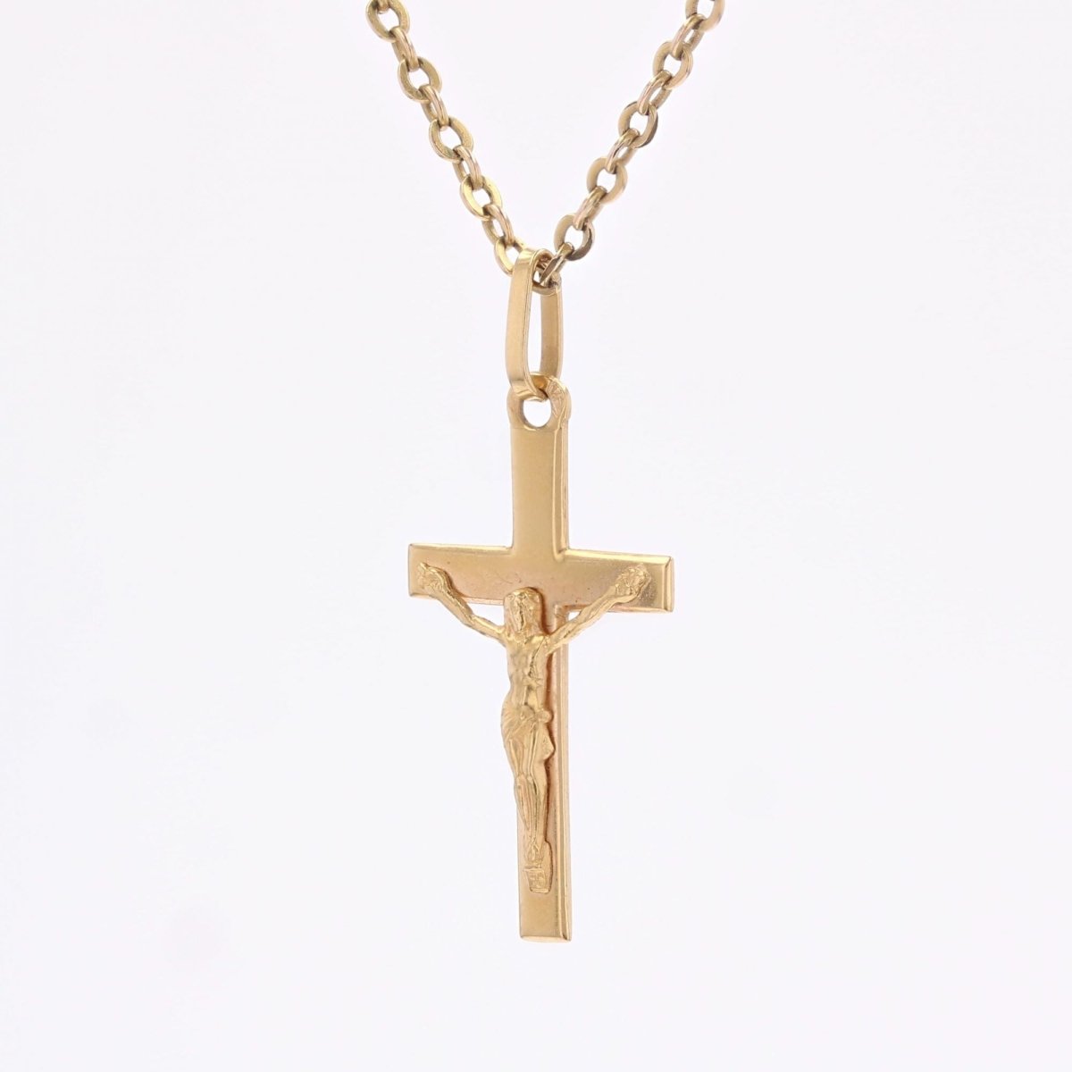 Croix du Christ or jaune - Castafiore