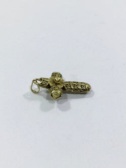 Croix Filigranée En Or Jaune - Castafiore