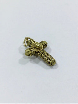 Croix Filigranée En Or Jaune - Castafiore