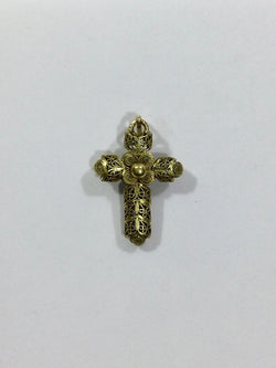 Croix Filigranée En Or Jaune - Castafiore
