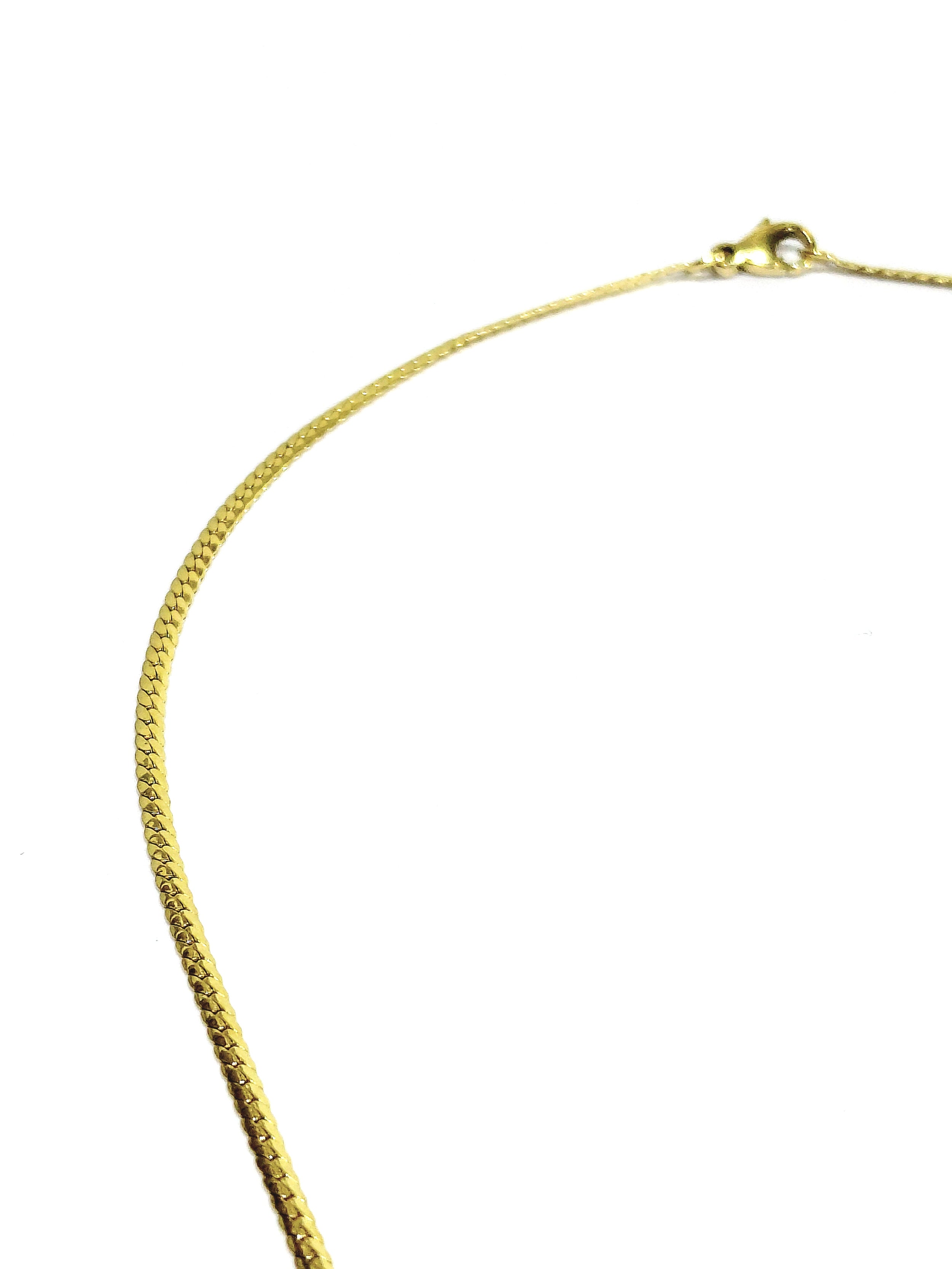 Collier En Or Jaune, Emeraude Et Diamants
