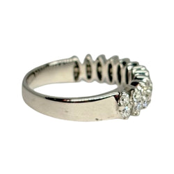 Bague Alliance en or blanc et diamants