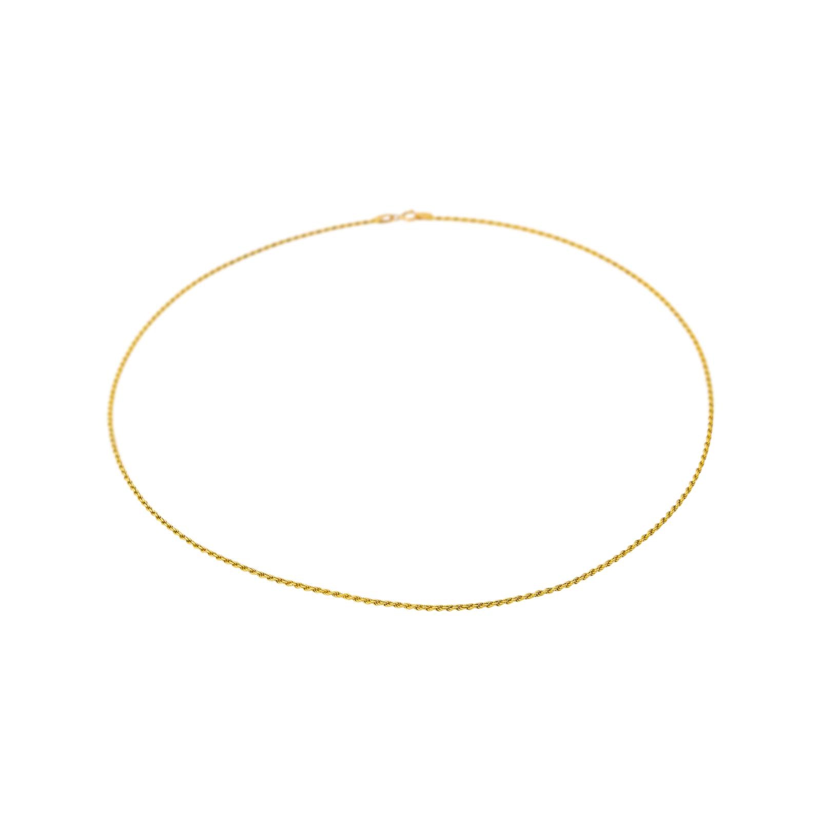 Collier Maille corde Or jaune