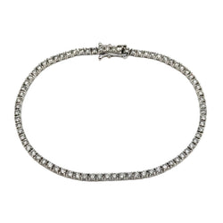Bracelet Ligne en or blanc et diamants