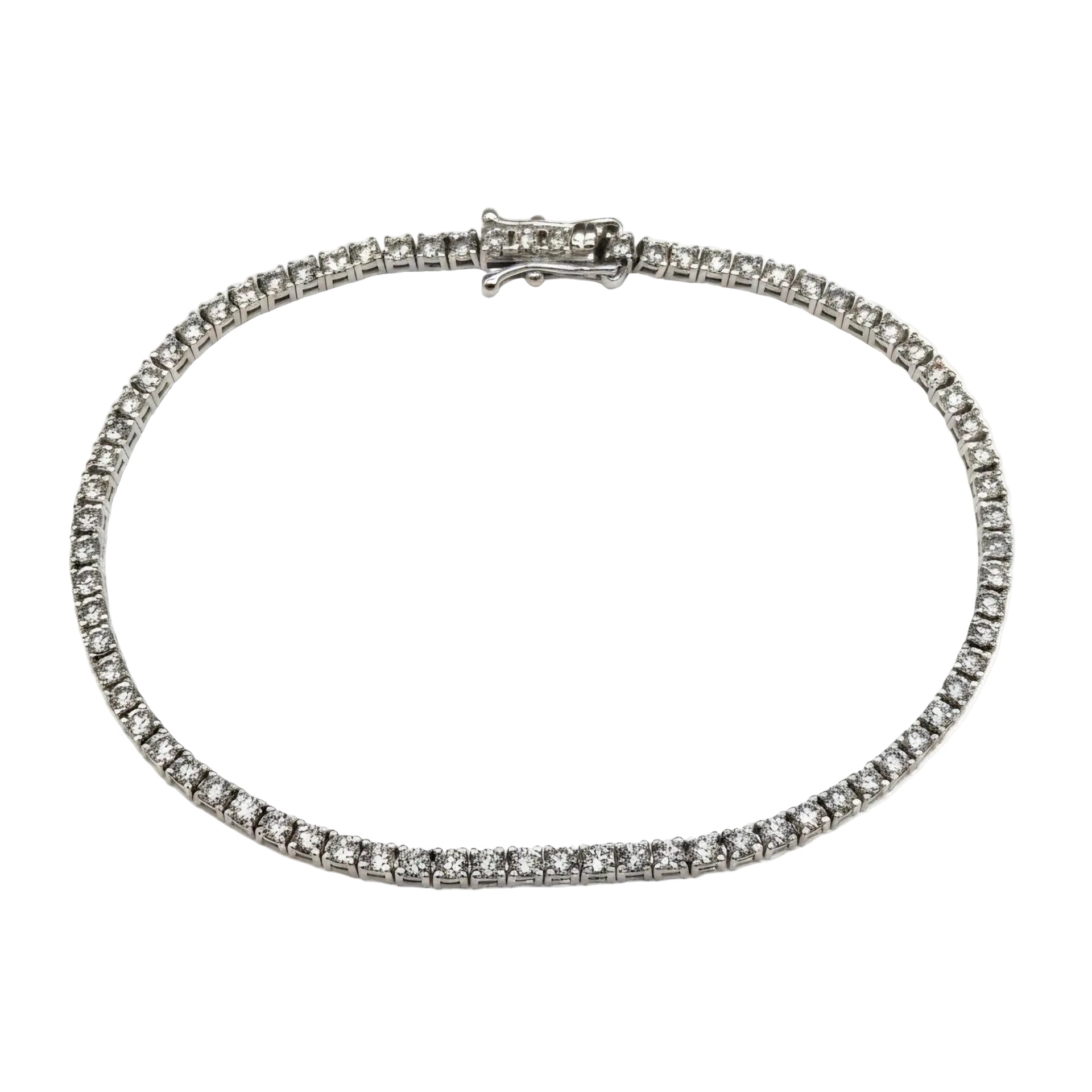 Bracelet Ligne en or blanc et diamants