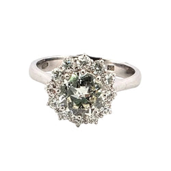 Bague Entourage en or blanc et diamants