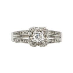 Bague Solitaire MAUBOUSSIN "Chance of Love n°2" en or blanc et diamants