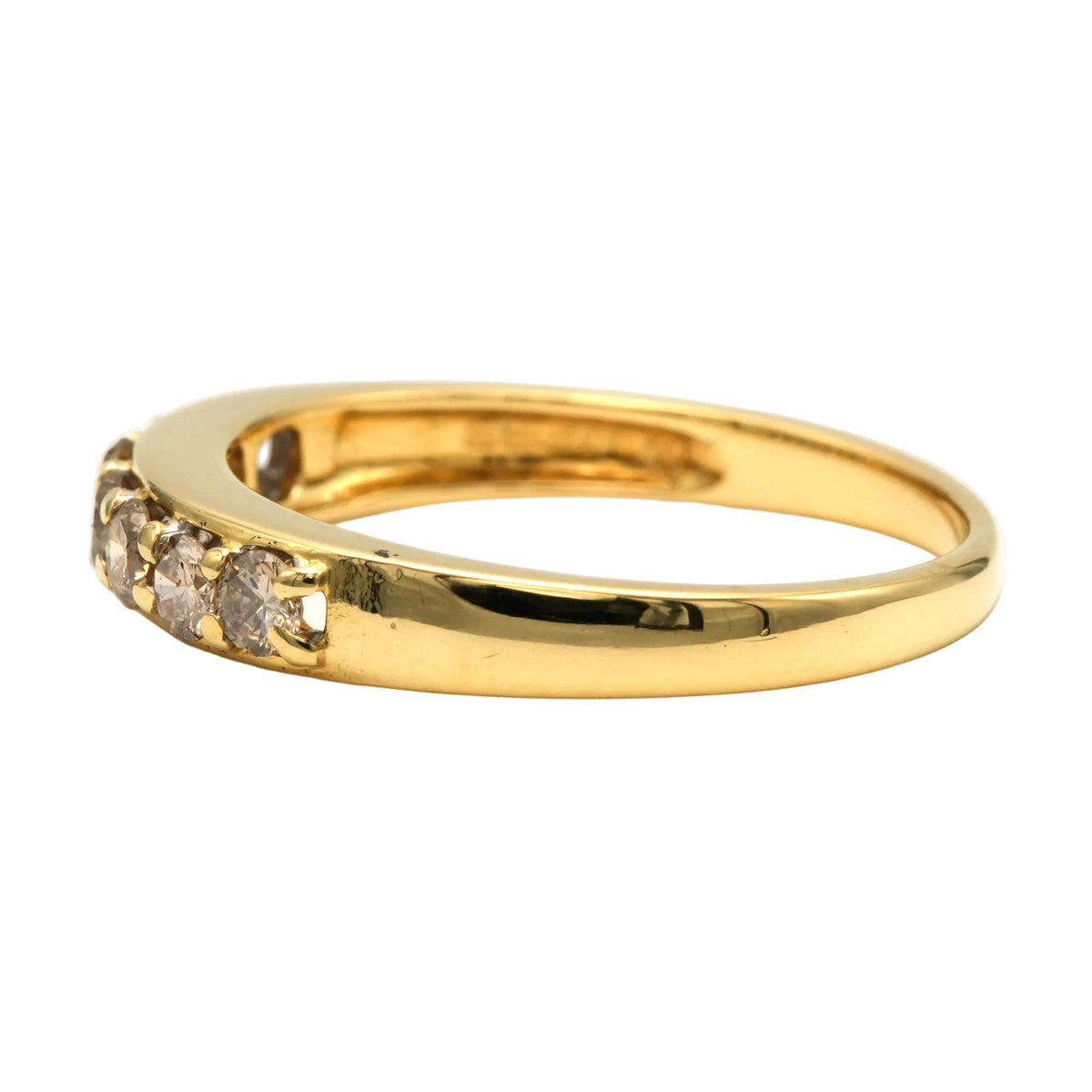Bague Alliance en or jaune et diamants